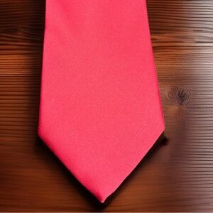 George Mens Hot Pink Solid Tie 61x3.5 Satin Finish Dress Necktie